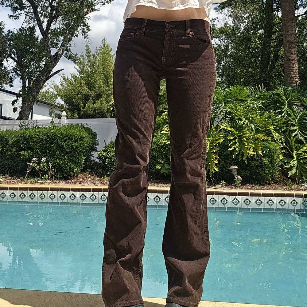 Y2k Lowrise Corduroy Pants